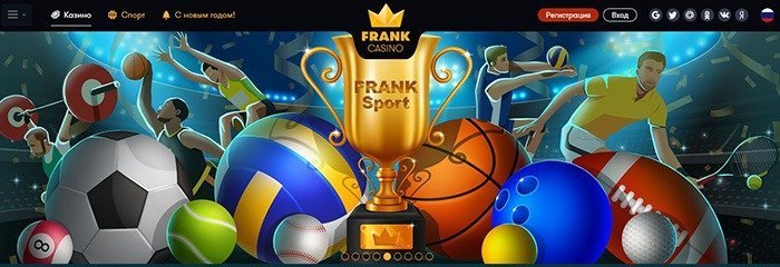 Интерфейс Frank Casino
