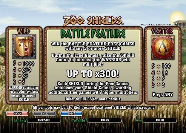 скаттеры и дикий символ 300 Shields скаттеры и дикий символ 300 Shields