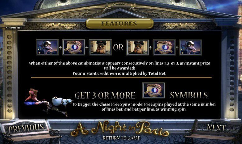 дикие символы A Night in Paris дикие символы A Night in Paris