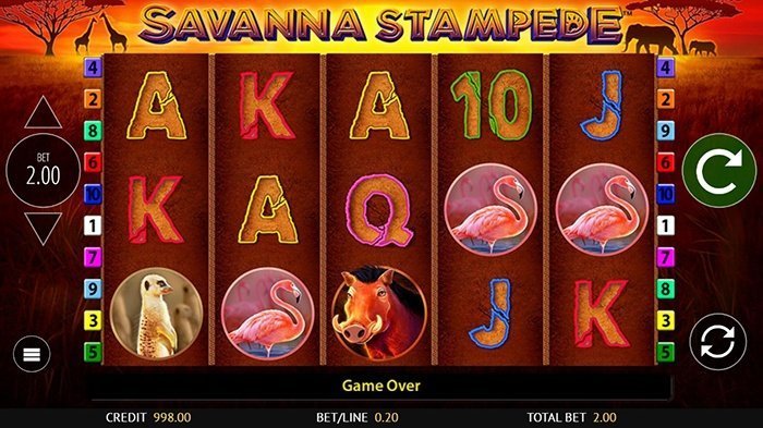 Демо-игра Savanna Stampede Демо-игра Savanna Stampede
