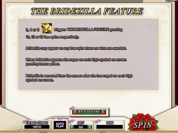 фриспины Bridezilla фриспины Bridezilla