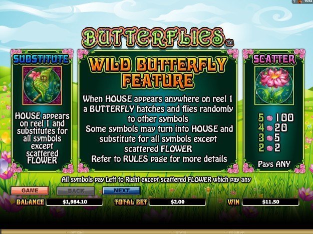 скаттеры и дикий символ слота Butterflies скаттеры и дикий символ слота Butterflies