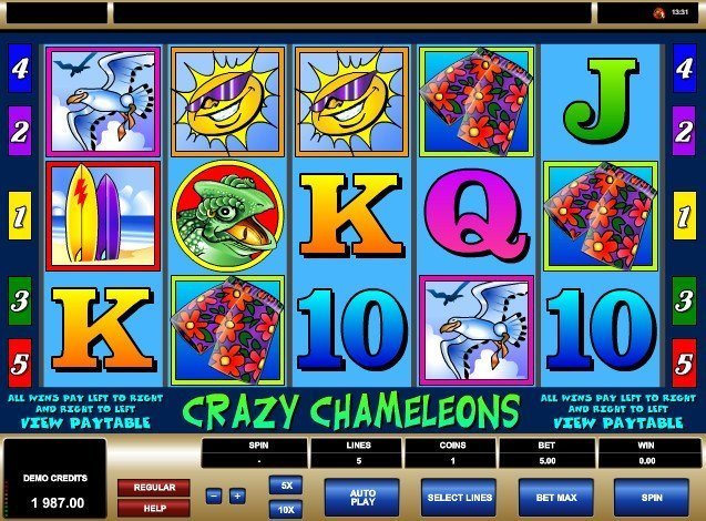 игровой автомат Crazy Chameleons игровой автомат Crazy Chameleons