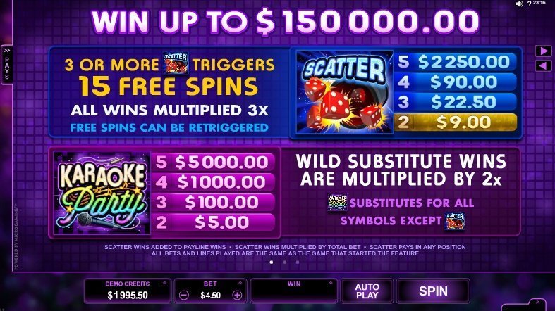 скаттер и дикий символ слота Karaoke Party скаттер и дикий символ слота Karaoke Party