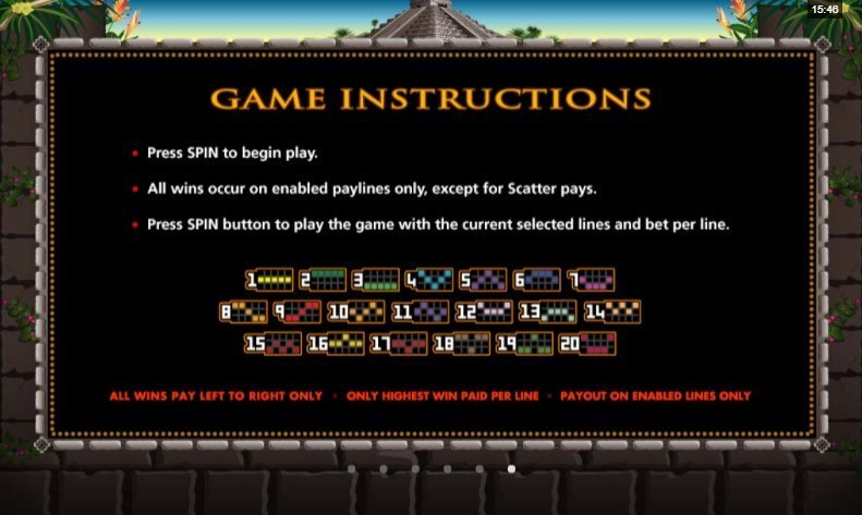 правила и линии выплат Mayan Princess правила и линии выплат Mayan Princess