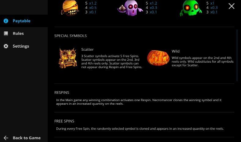 скаттер и дикий символ слота Necromancer скаттер и дикий символ слота Necromancer