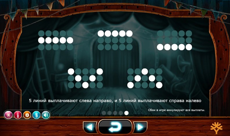 линии выплат Wicked Circus линии выплат Wicked Circus